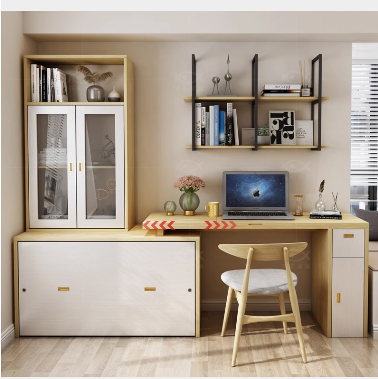 Murphy Cabinet Bed with Multi Function Desk – SPS FURNTIURE