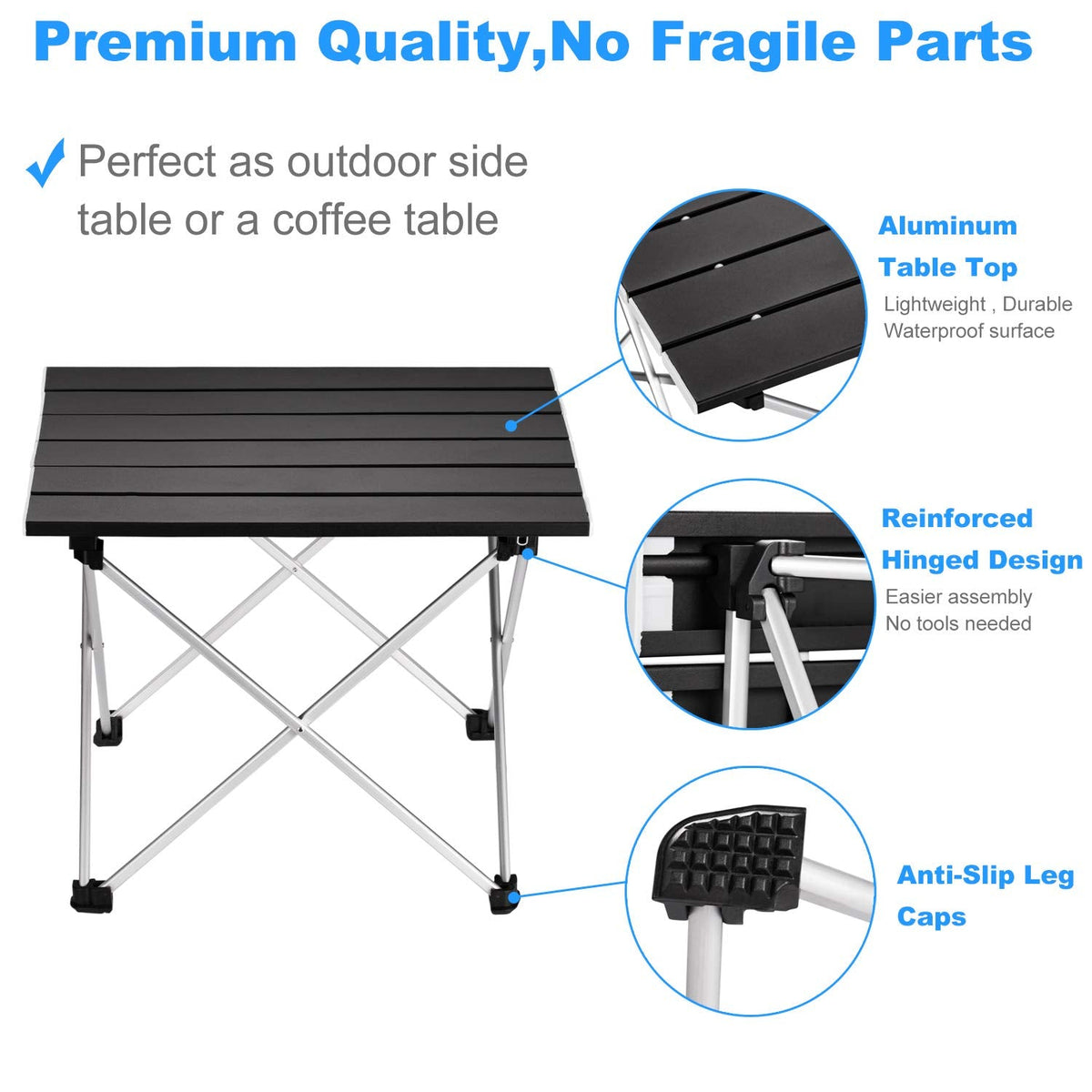 Aluminum Foldable Camping Table with Carry Bag – SPS FURNTIURE, image size:1200x1200