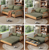 Multifunctional Corduroy Fabric Sofa Bed With Underneath Storage