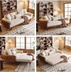 New and Upgrade SERENIT Solid Wood Frame Sofa Bed