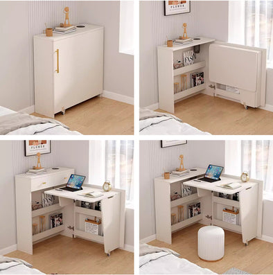 Foldable Corner Cabinet Desk