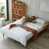 Japandi Pull Out Solid Beech Wood Day Bed