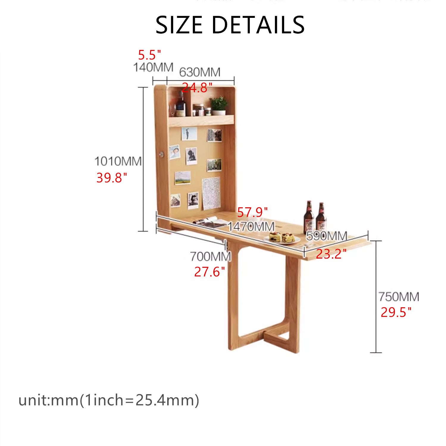 wall folding table designs
