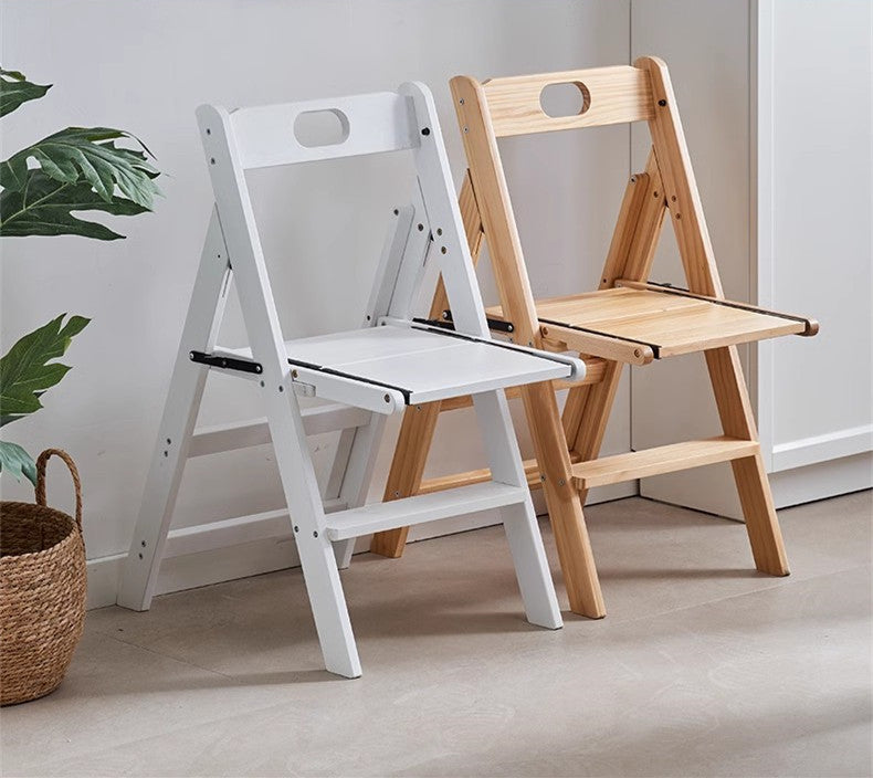 Step Based Chair Multifunction Solid Wood Foldable Step Chair with Armrests – SPS FURNTIURE