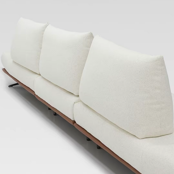 Modern Modular Island Rotating Sofa with Adjustable Armrest and Back Cushion