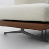 Modern Modular Island Rotating Sofa with Adjustable Armrest and Back Cushion