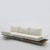 Modern Modular Island Rotating Sofa with Adjustable Armrest and Back Cushion