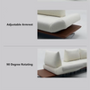 Modern Modular Island Rotating Sofa with Adjustable Armrest and Back Cushion
