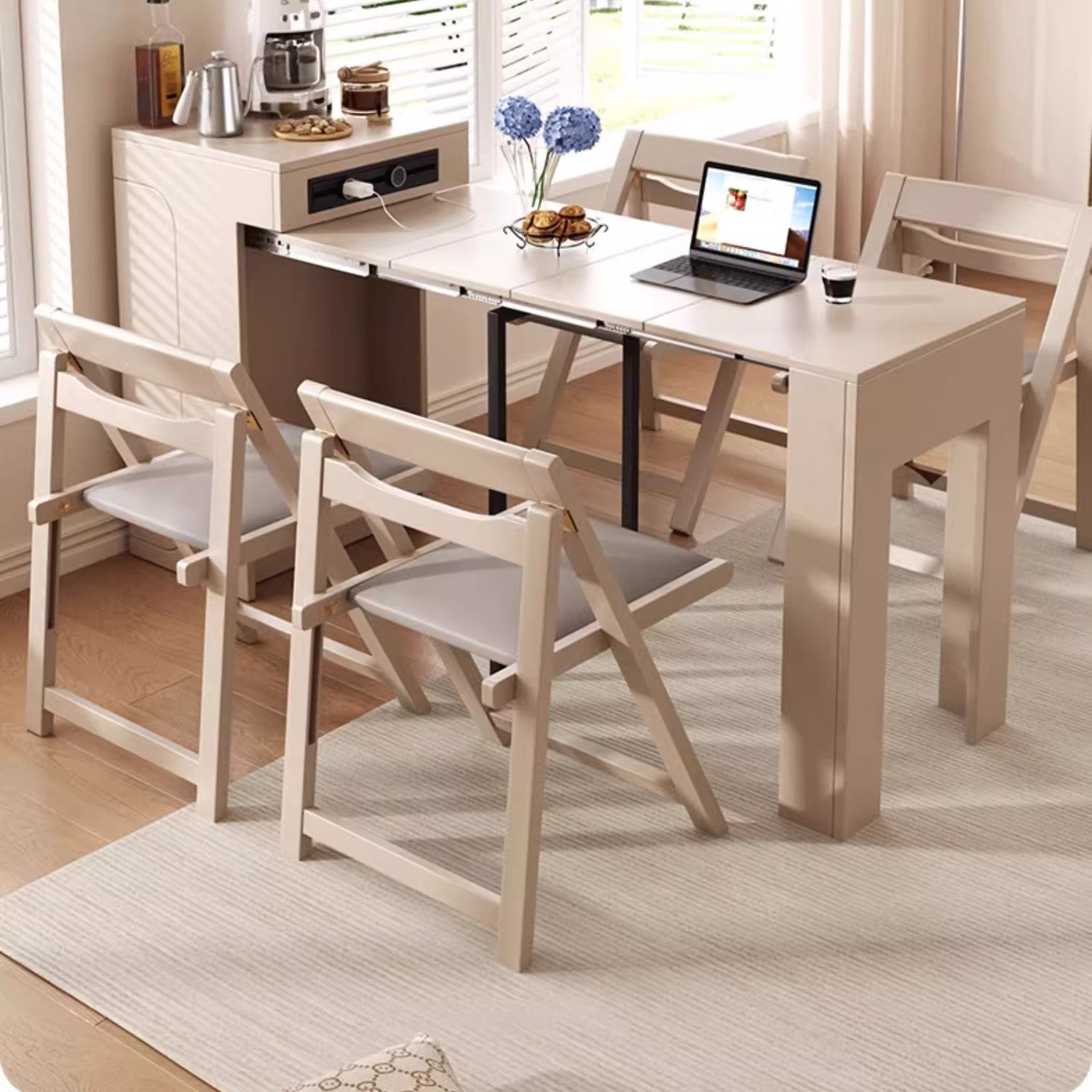 Space Saving Designed Mini Extendable Console Table For Apartments and ...