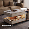 Modern Light Luxury Lifting and Rotating Top Coffee Table