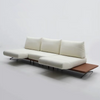 Modern Modular Island Rotating Sofa with Adjustable Armrest and Back Cushion
