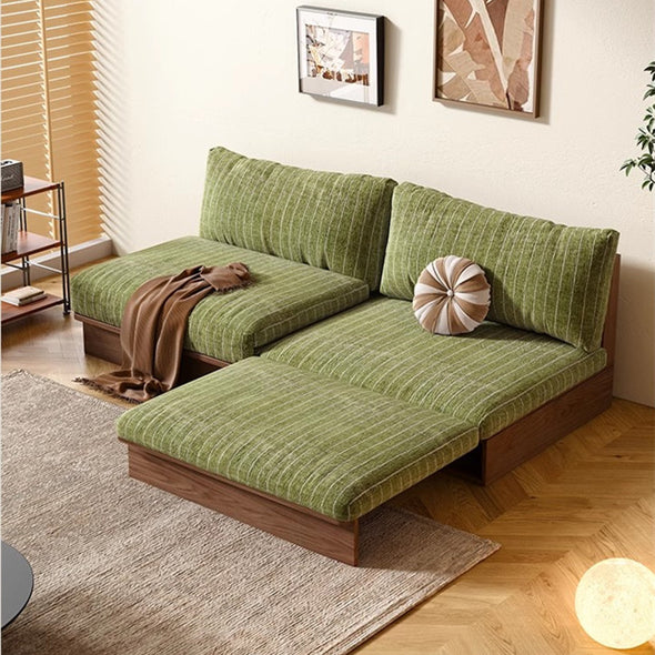 Japandi YUNJIAN Pull Out Solid Wood Frame Sofa Bed