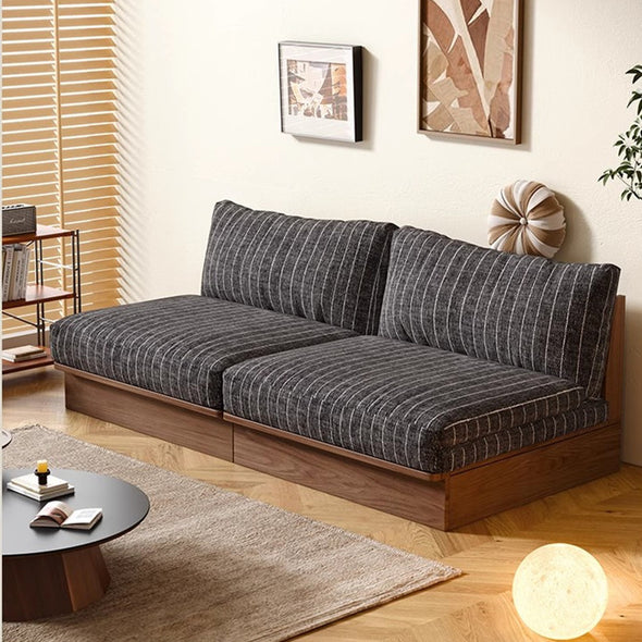 Japandi YUNJIAN Pull Out Solid Wood Frame Sofa Bed