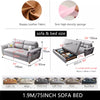 Convertible  Sofa Bed  with Storage & Pockets