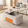 Minimalist Style Lifting Tabletop Multifunctional Coffee Table With Stools