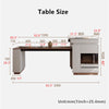 Multifunctional Extendable Kitchen Island Table with Sliding Countertop and  Ample Storage Cabinet