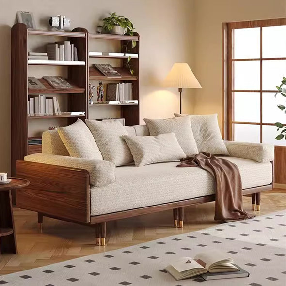 New and Upgrade SERENIT Solid Wood Frame Sofa Bed