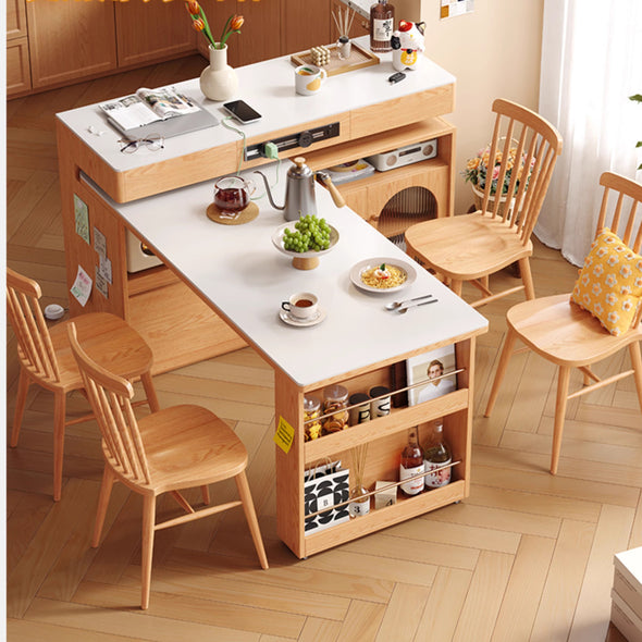 Sitered Sintered Stone Kitchen Island with 180 Degree Rotating Table – SPS ...