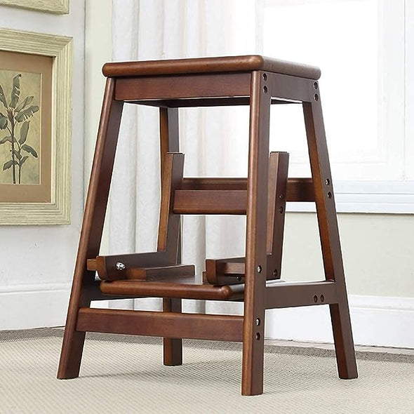 2-Step Wood Step Stool With 300lb. Load Capacity