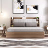 Convertible Sofa Bed with Backrest Storage Rack