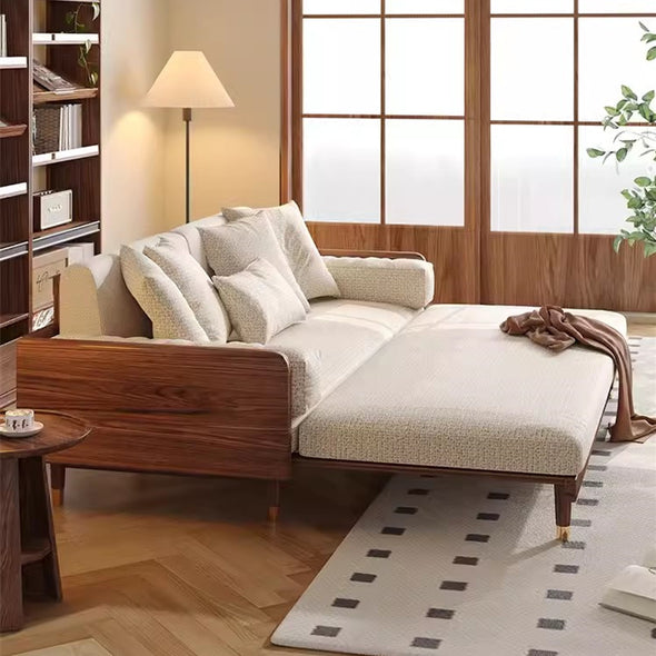 New and Upgrade SERENIT Solid Wood Frame Sofa Bed