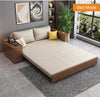 Multifunction Sofa Bed with Gongfu Tea Table Armrest and Underneath Storage