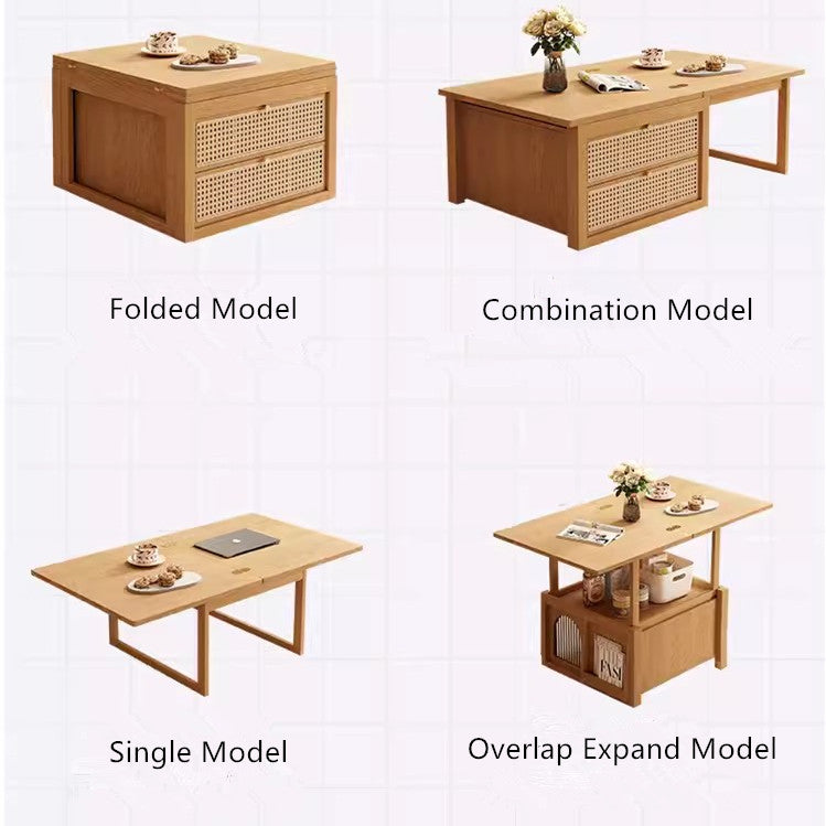 Deformable Combination Coffee Table With 2 Storage Drawers – SPS FURNTIURE