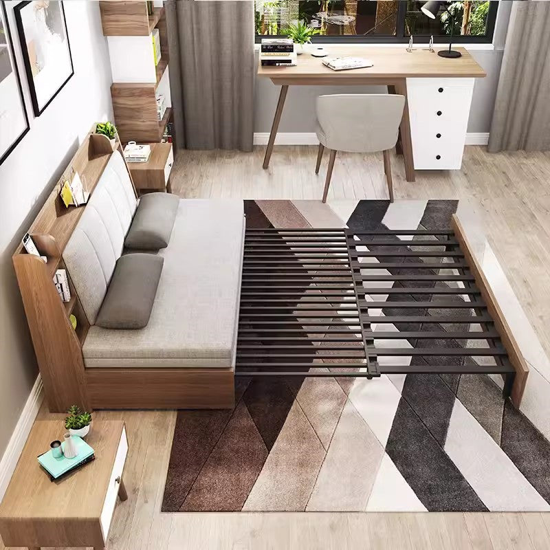 Convertible Sofa Bed with Backrest Storage Rack – SPS FURNTIURE