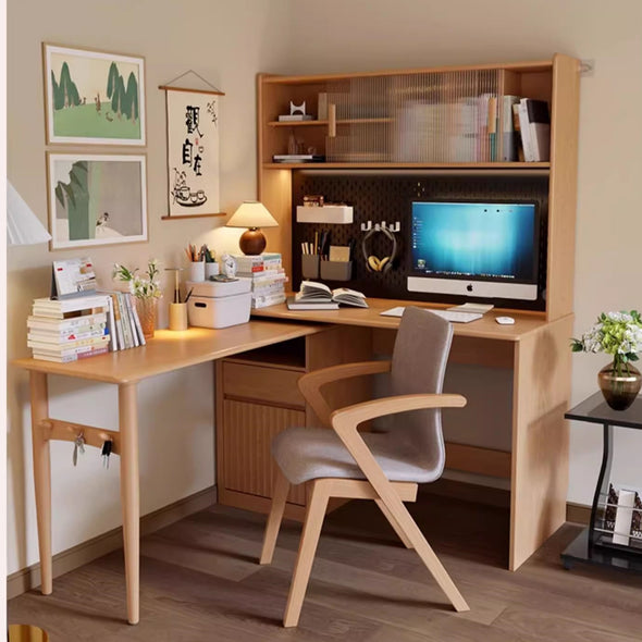Space Saving Work Station with Pegboard and Rotating Desk – SPS FURNTIURE