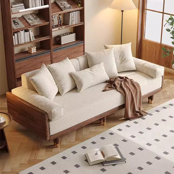 New and Upgrade SERENIT Solid Wood Frame Sofa Bed