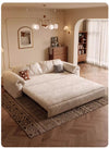 Multifunctional Matte Fabric Sleeper Sofa Bed with Underneath Storage