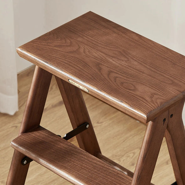 HOUCHICS Tritthocker Aus Holz Für Erwachsene, Mit 180 Kg, Grauer Tritthocker Für Nachttisch, Tritthilfe Für Küche, Bad, Schlafzimmer (grau