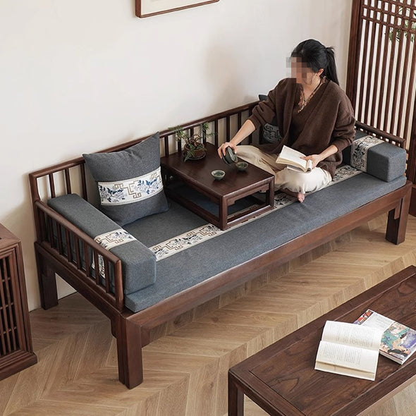 Multifunction Solid Wood Arhat Sofa Bed