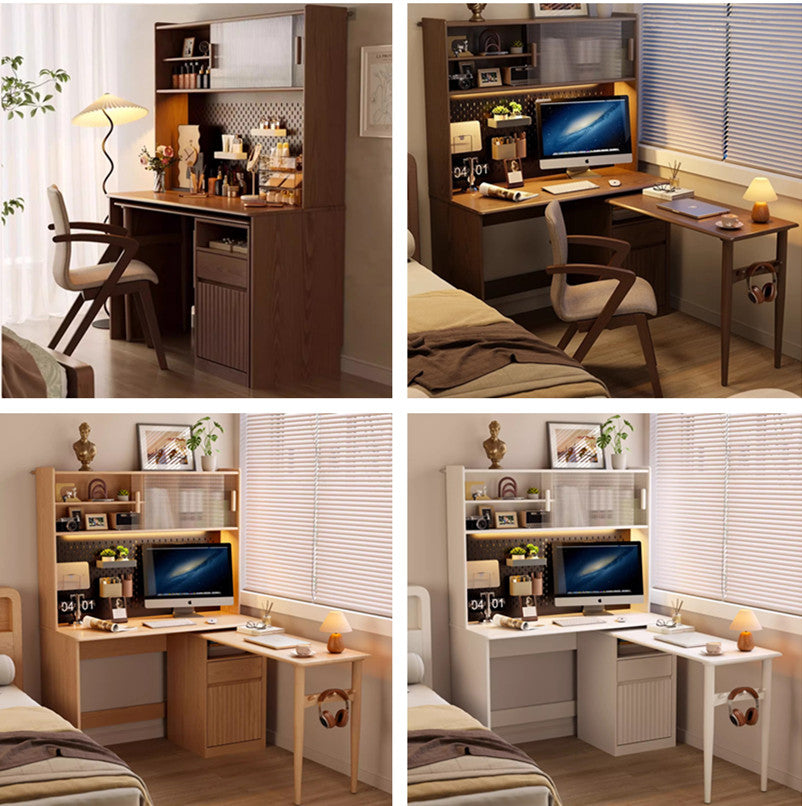 Space Saving Work Station with Pegboard and Rotating Desk – SPS FURNTIURE