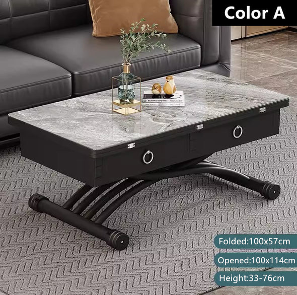 Multifunction Lifting Coffee Table with Drawers