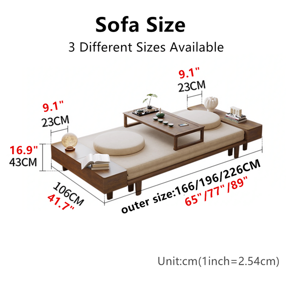 Zen Transform Sofa Bed with Chabudai Table