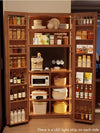 Solid Wood Double Door Kitchen Pantry Cabinet