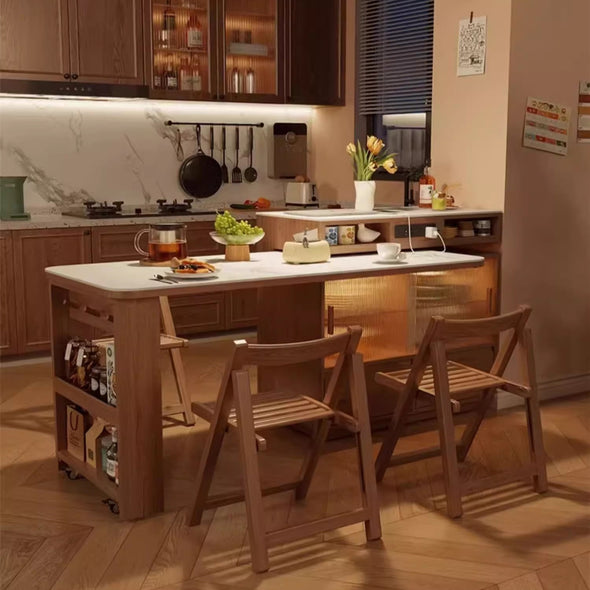 Elegant Rotating Island Table