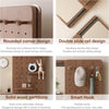 Wall Mounted Full Body Mirror with Peg Board Organizer