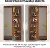 Wall Mounted Full Body Mirror with Peg Board Organizer