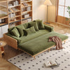 Japandi Solid Wood Frame Sofa Bed