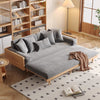 Japandi Solid Wood Frame Sofa Bed