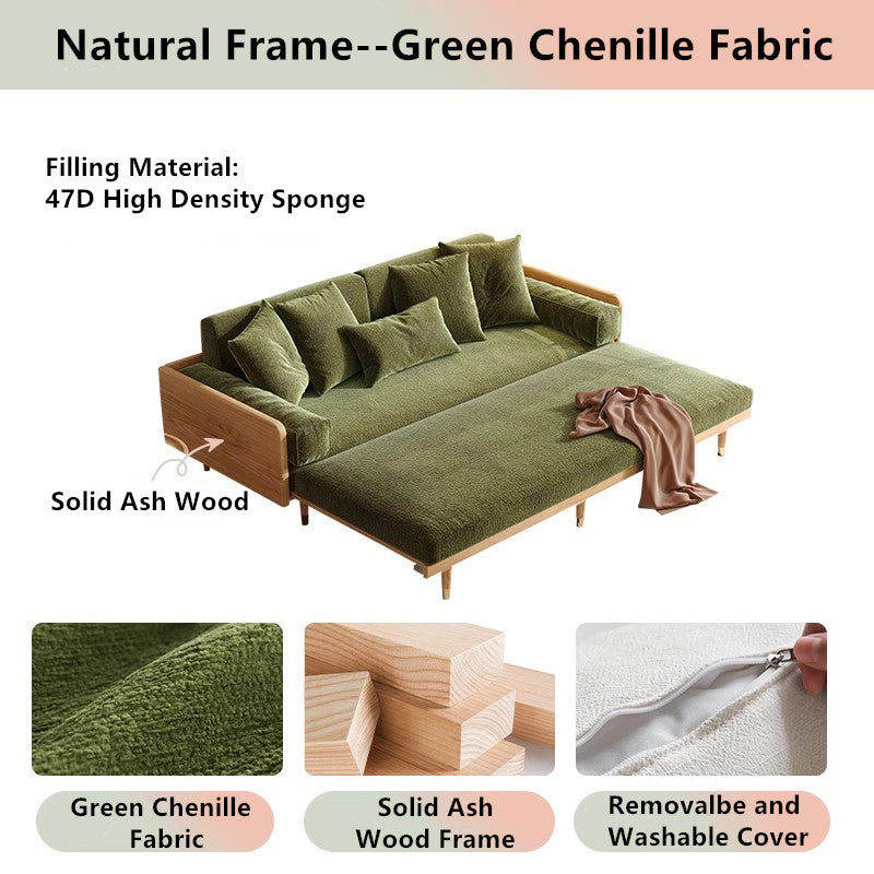 Japandi 無垢材フレームソファベッド – SPS FURNTIURE