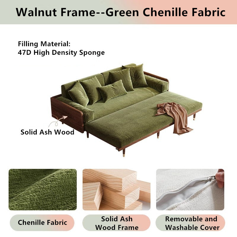 Japandi Solid Wood Frame Sofa Bed – SPS FURNTIURE