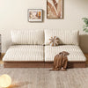 Japandi YUNJIAN Pull Out Solid Wood Frame Sofa Bed
