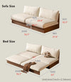 Japandi YUNJIAN Pull Out Solid Wood Frame Sofa Bed