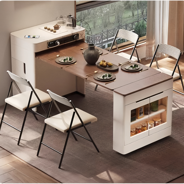Kitchen Island Cabinet with Extendable Table – SPS FURNTIURE