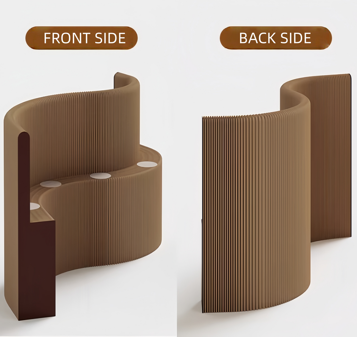 Kraft Paper Wall Divider with Display Rack – SPS FURNTIURE