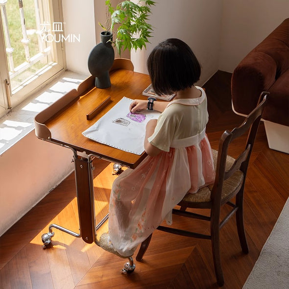 Liftable and Adjustable Desk with Universal Wheels