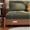 Metal Frame Corduroy Fabric Sofa Bed with Underneath Storage